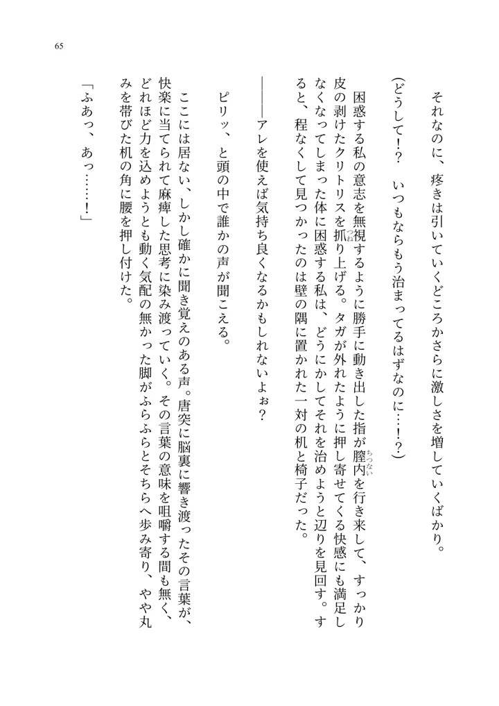 (聖華快楽書店)ヤンデレお嬢様の性奴●教育 〜名門貴族のお嬢様が買い取られた先は幼馴染の家でした〜-66ページ目