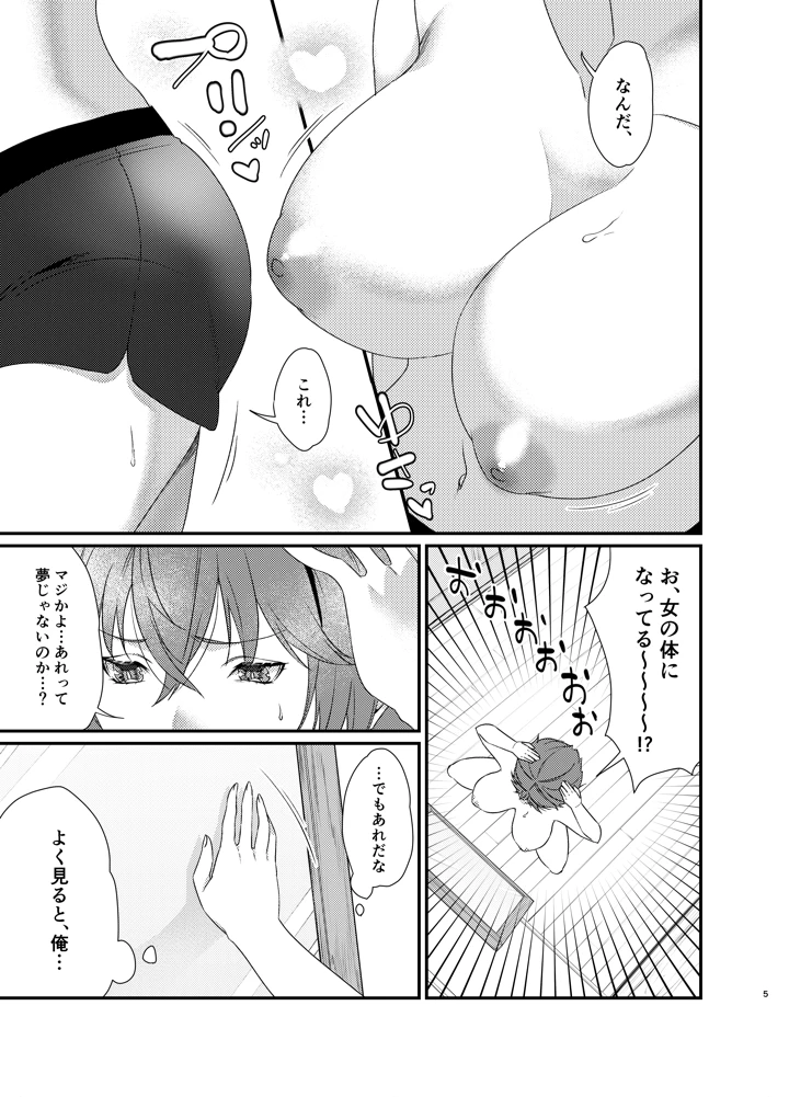 (あんみつ亭)ゆたかくんと！─女になった俺が幼馴染に抱かれた話─-6ページ目