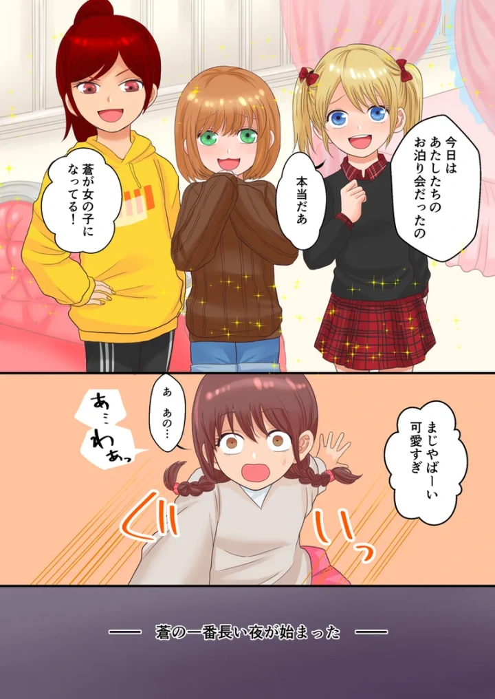 (もりの)【TS漫画】とあるTSっ娘、女子お泊り会で色々されるお話-9ページ目