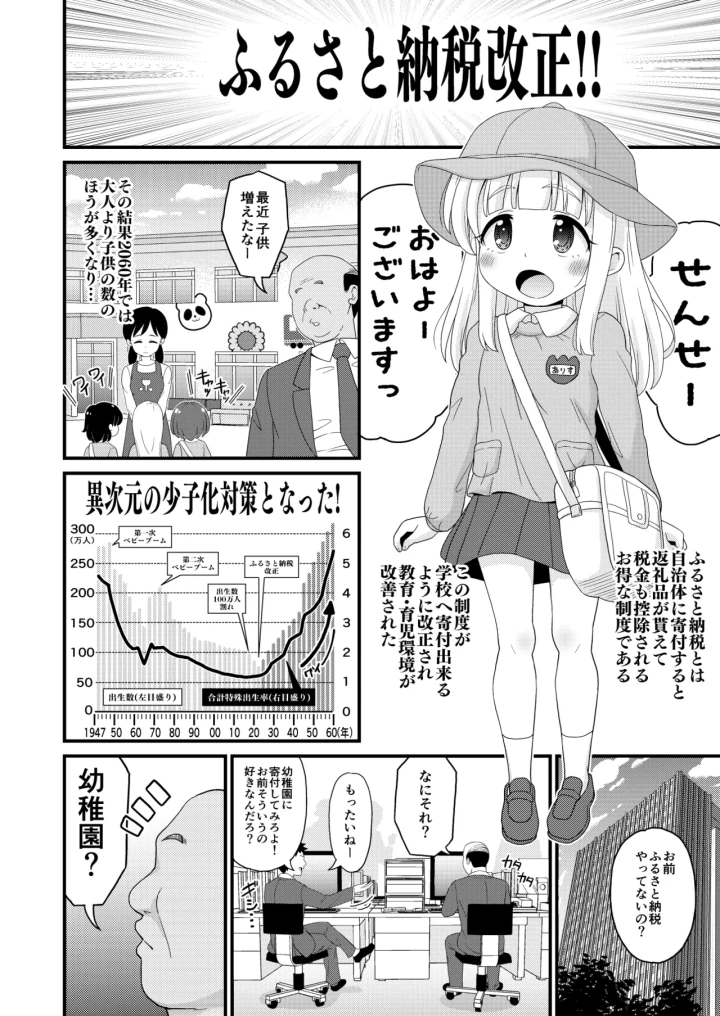 (ぼちぼちいこか (たっく) )ふるさと納税したら返礼品の園児とエロい事出来た話-2ページ目